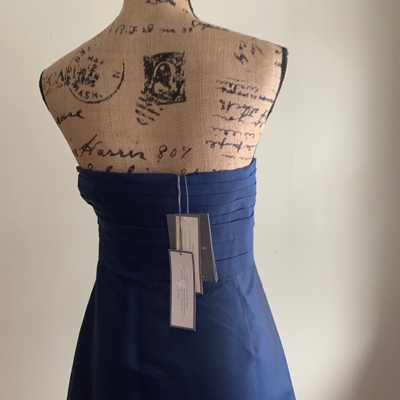 Ann Taylor Celebrations blue strapless silk dress - Picture 6 of 11